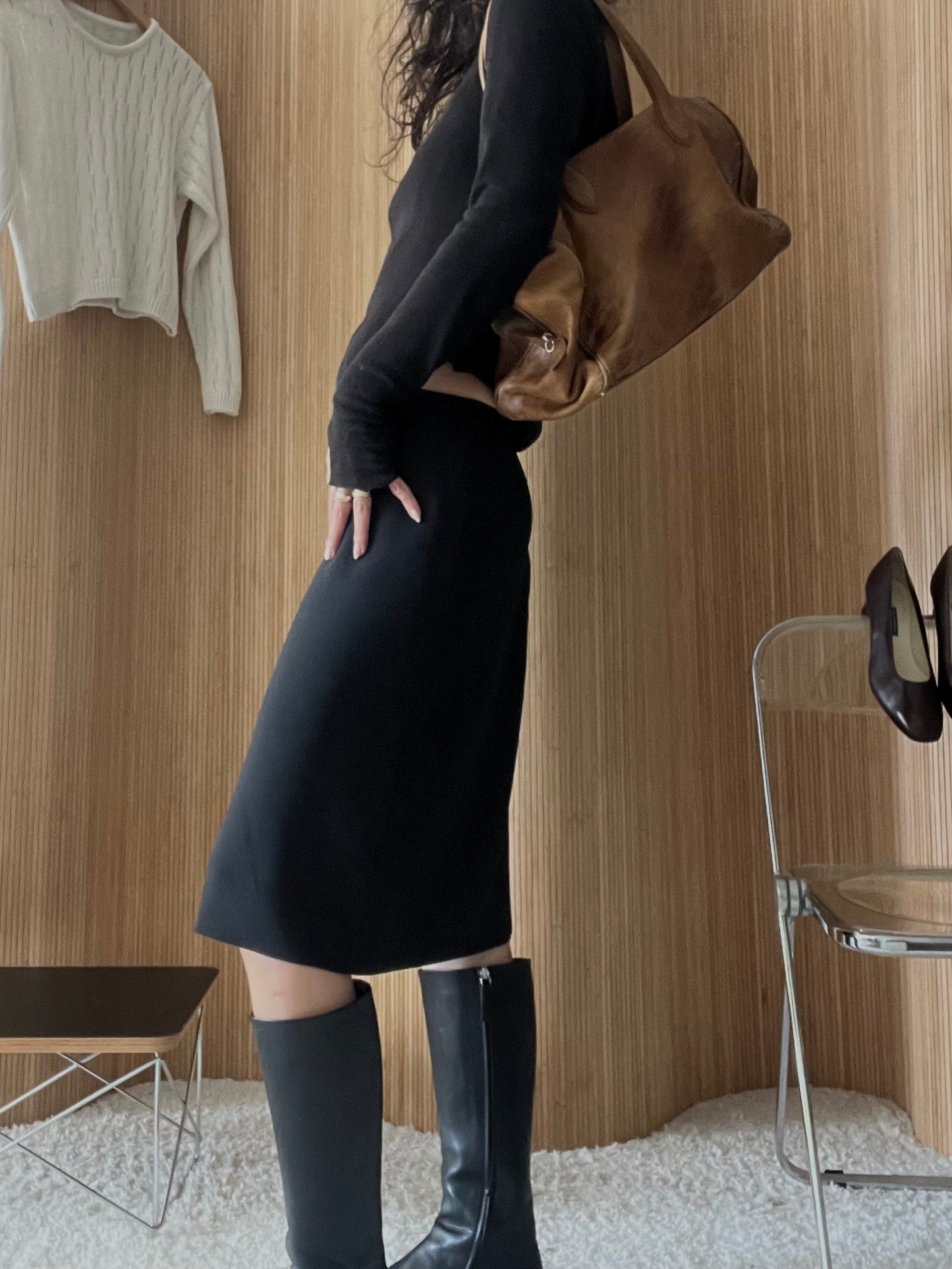 MAX&CO BLACK SKIRT