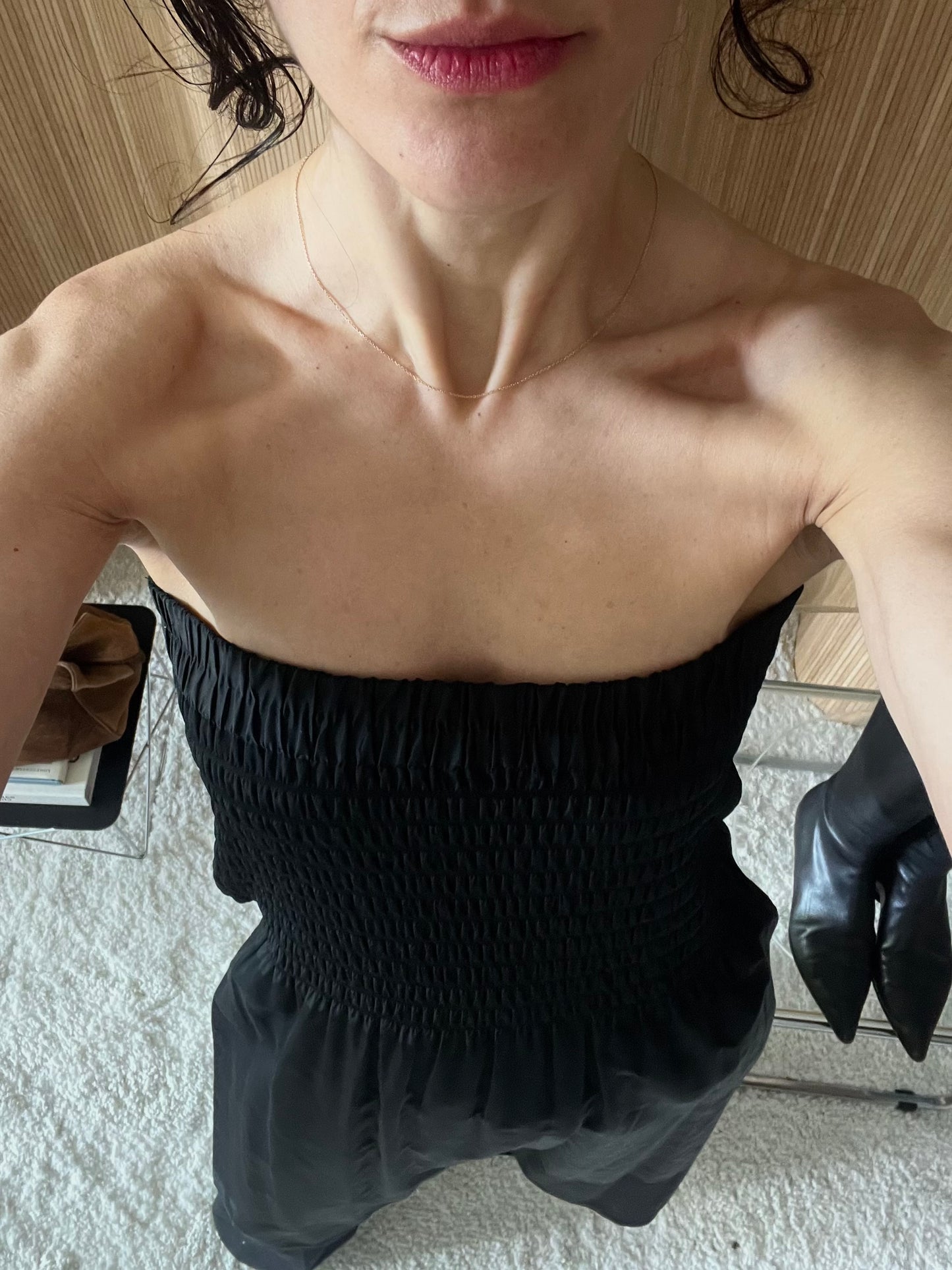 BLACK TUBE DRESS