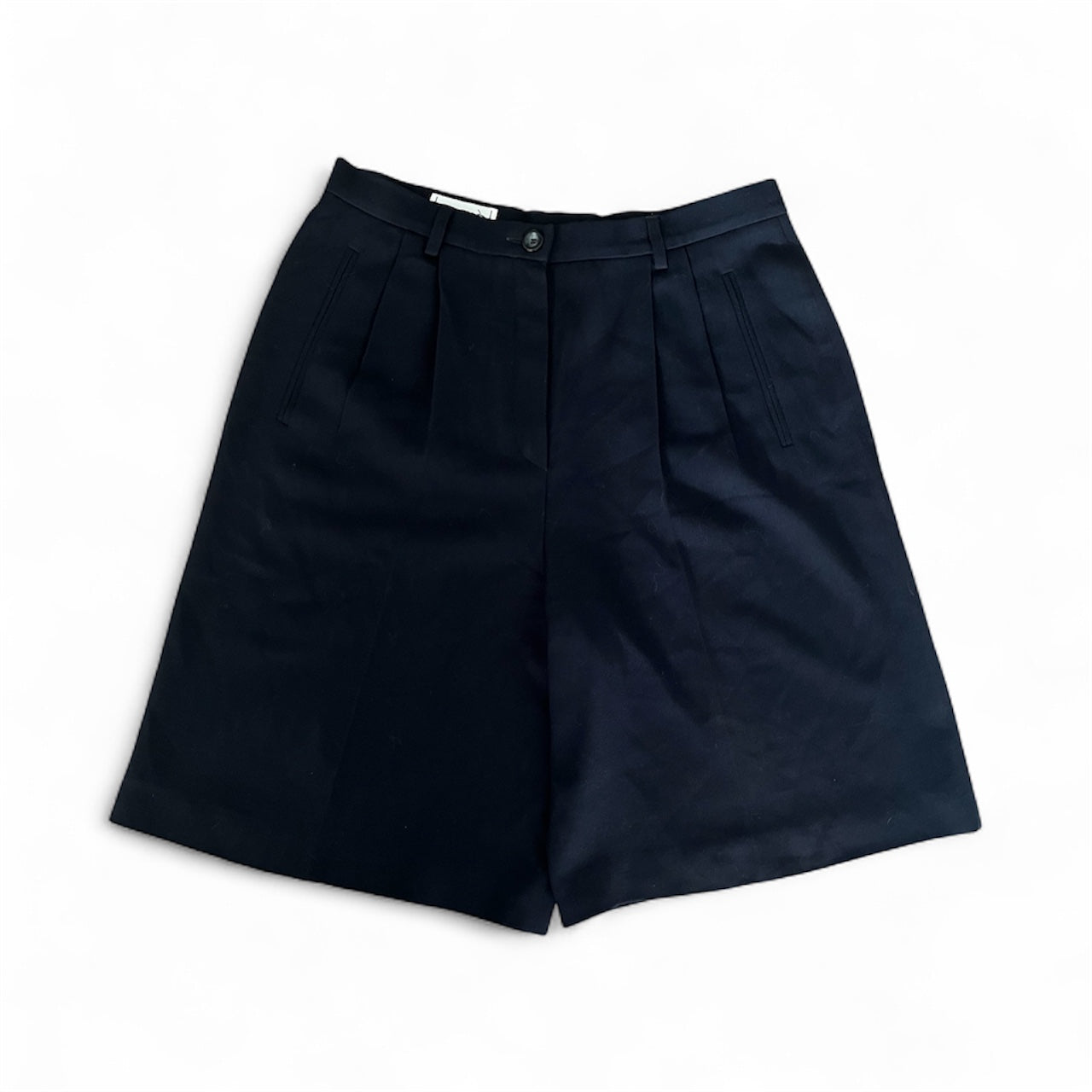 LAURÈL NAVY WOOL SHORTS