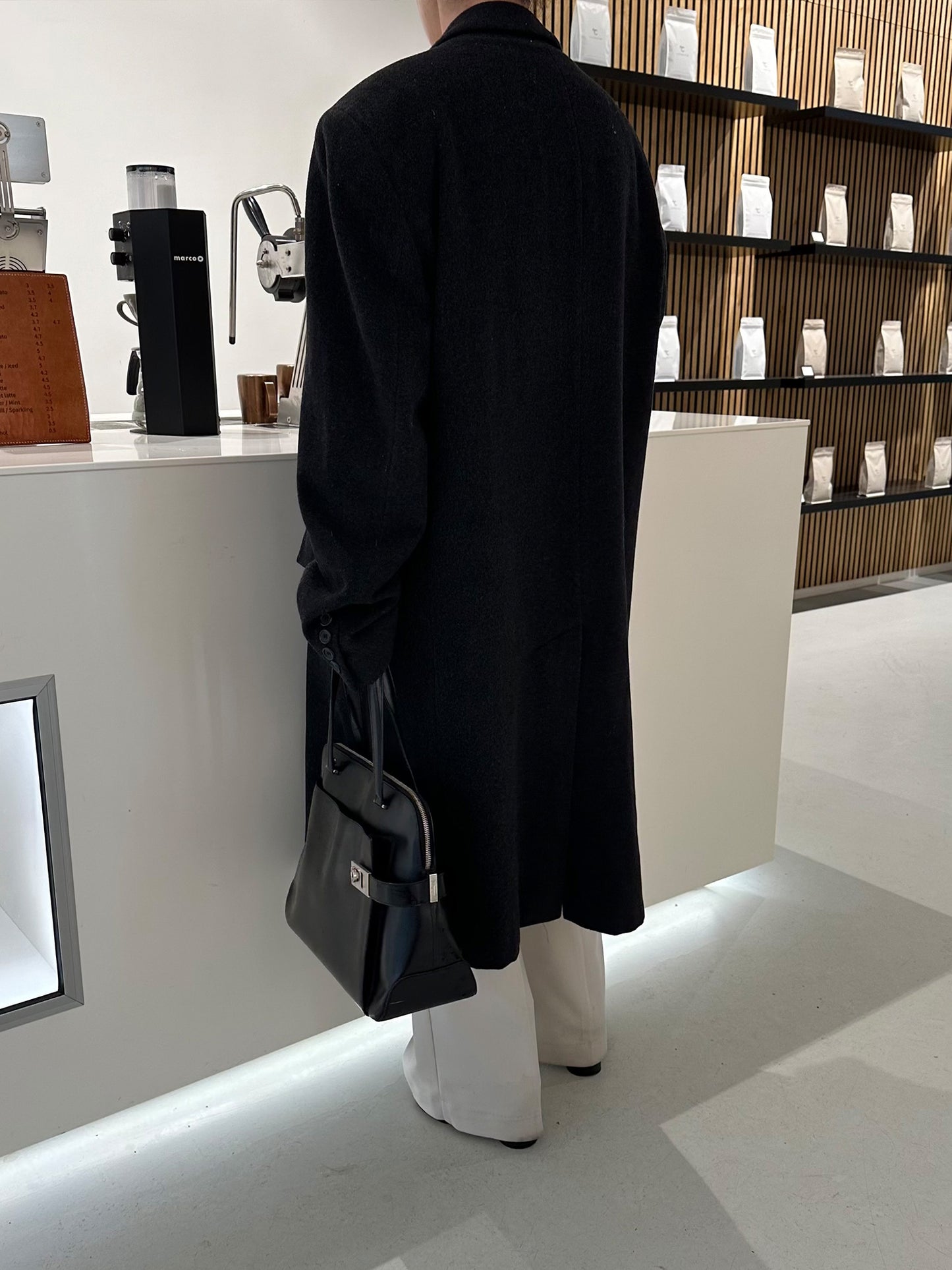 ANTHRACITE CASHMERE COAT