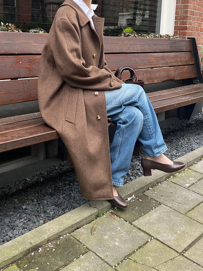 BROWN WOOL COAT