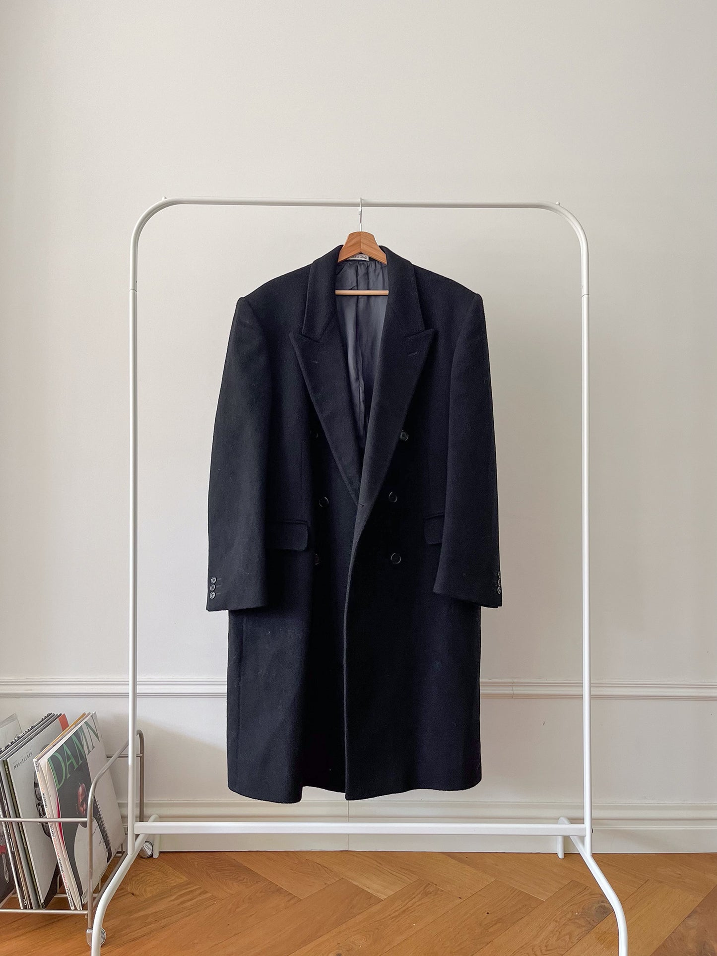 DARK NAVY WOOL COAT