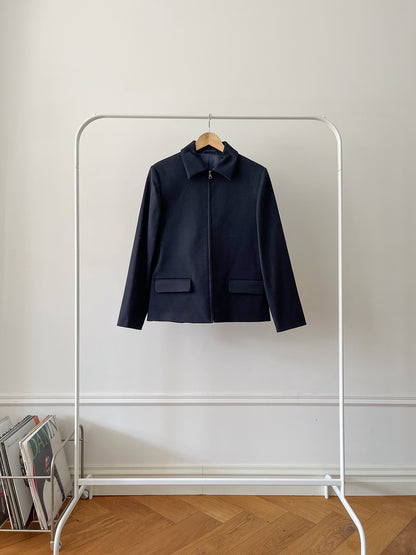 NAVY MINIMAL JACKET