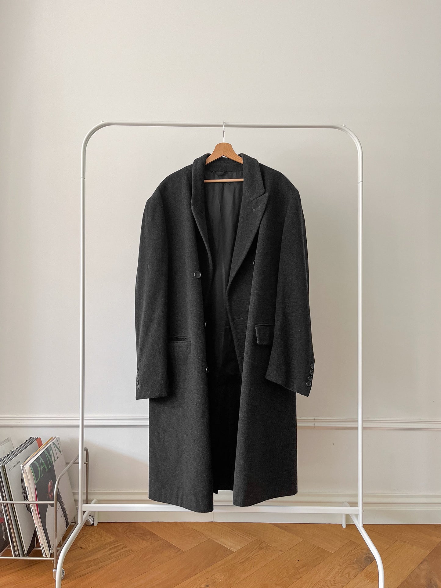 ANTHRACITE CASHMERE COAT