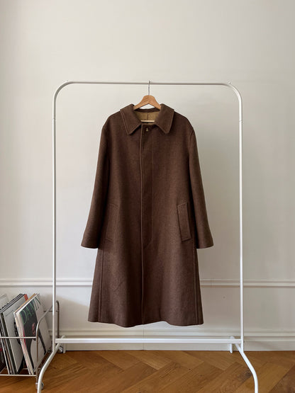 BROWN WOOL COAT