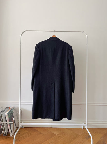 DARK NAVY WOOL COAT