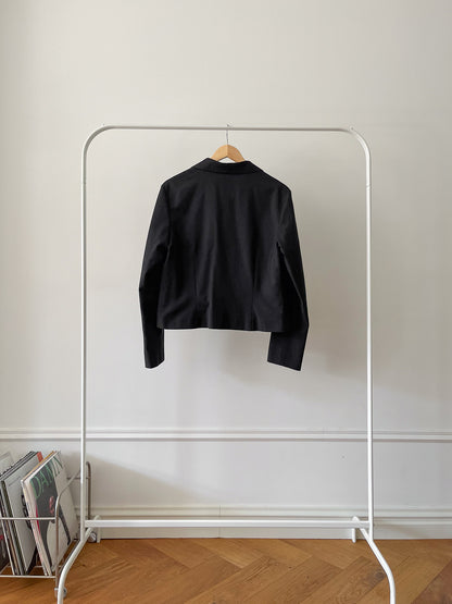 BLACK BOXY LIGHT JACKET