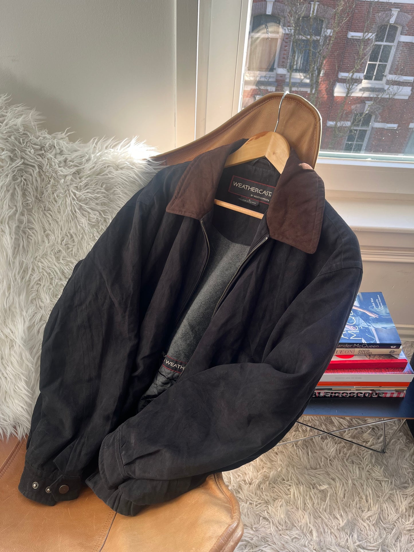 WEATHERCAST FAUX SUEDE JACKET
