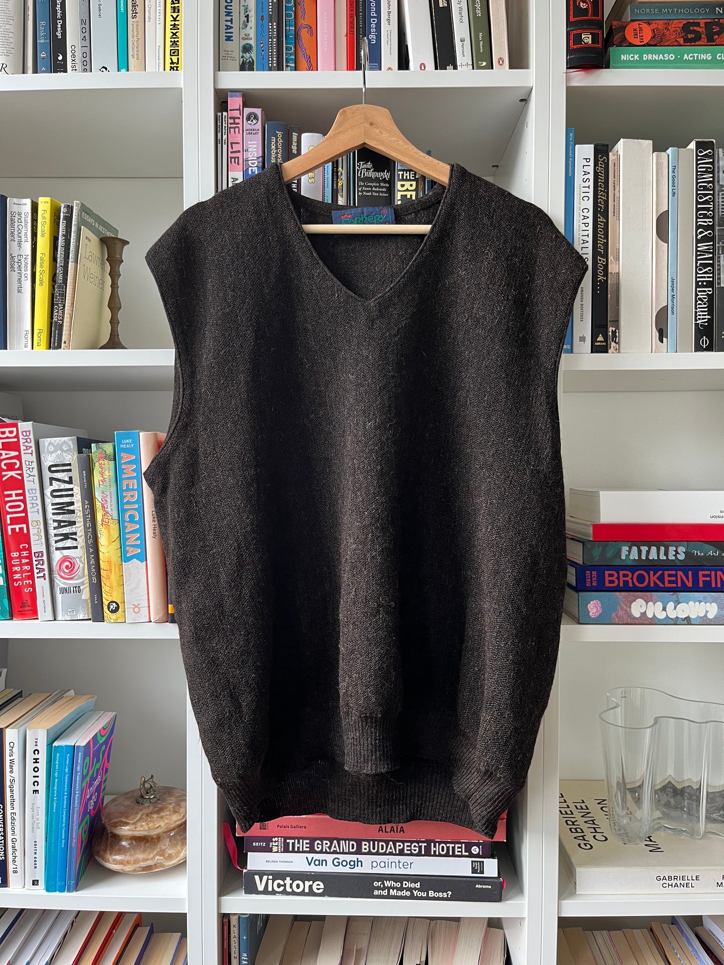 BROWN ALPACA WOOL VEST