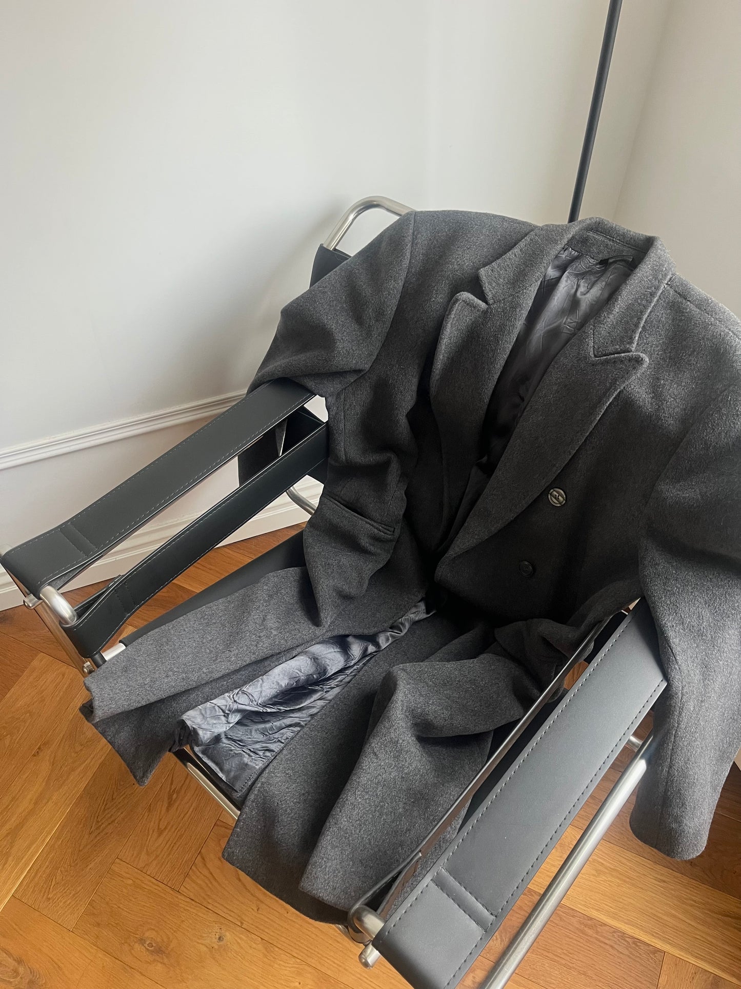 GREY WOOL COAT