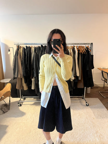 LAURÈL NAVY WOOL SHORTS