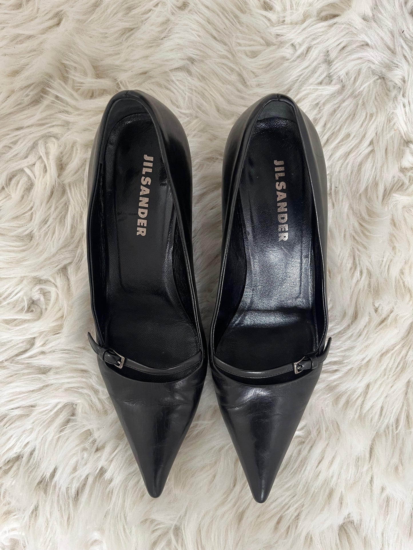 JIL SANDER BLACK HEELS